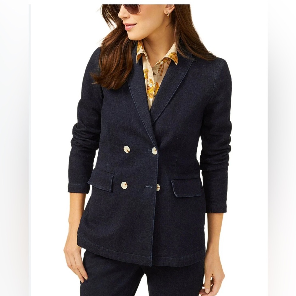 J. McLaughlin ressie denim blazer jacket